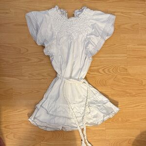 SAYLOR White and Gray Dress